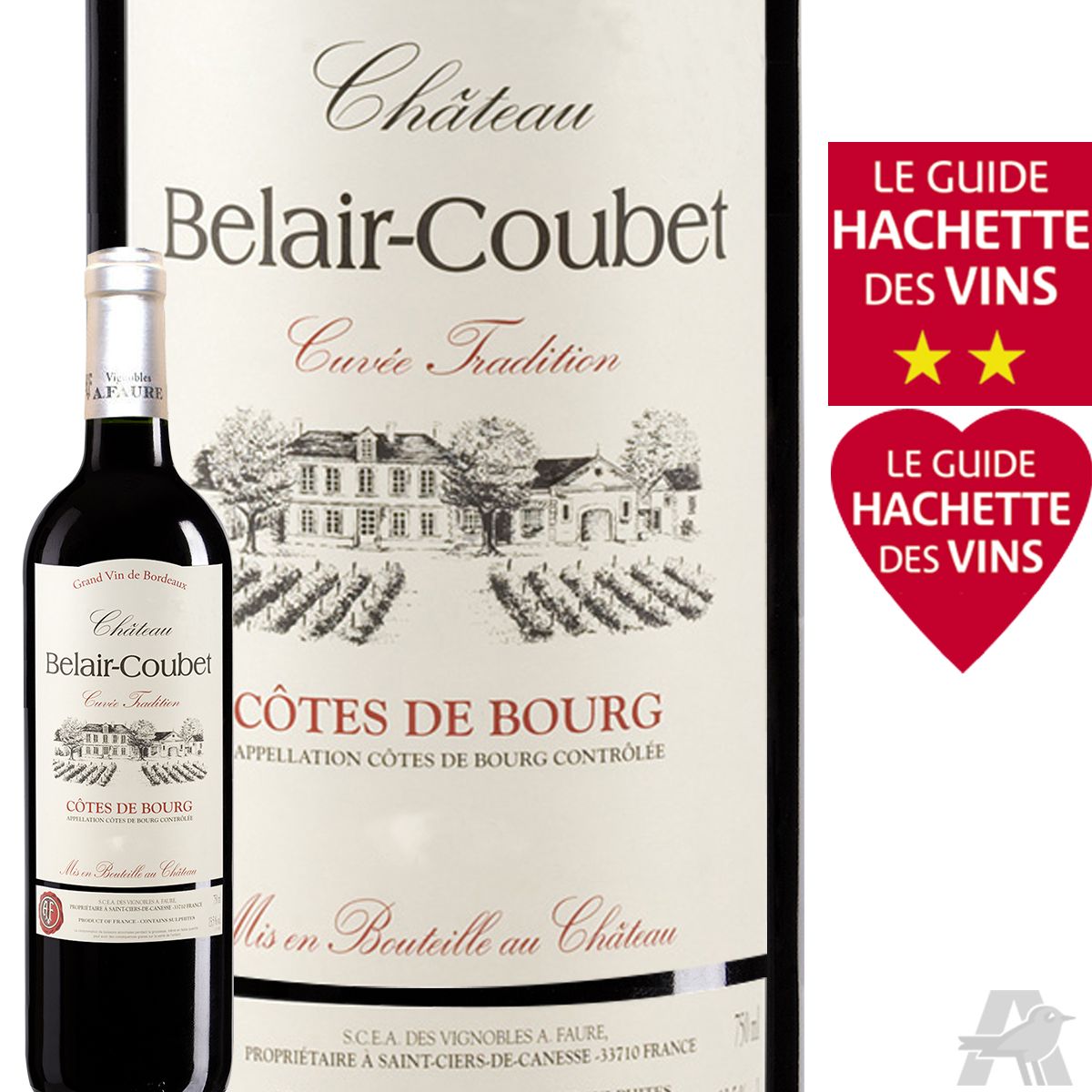 Château Belair Coubet Côtes de Bourg Cuvée Tradition Rouge 2006 pas