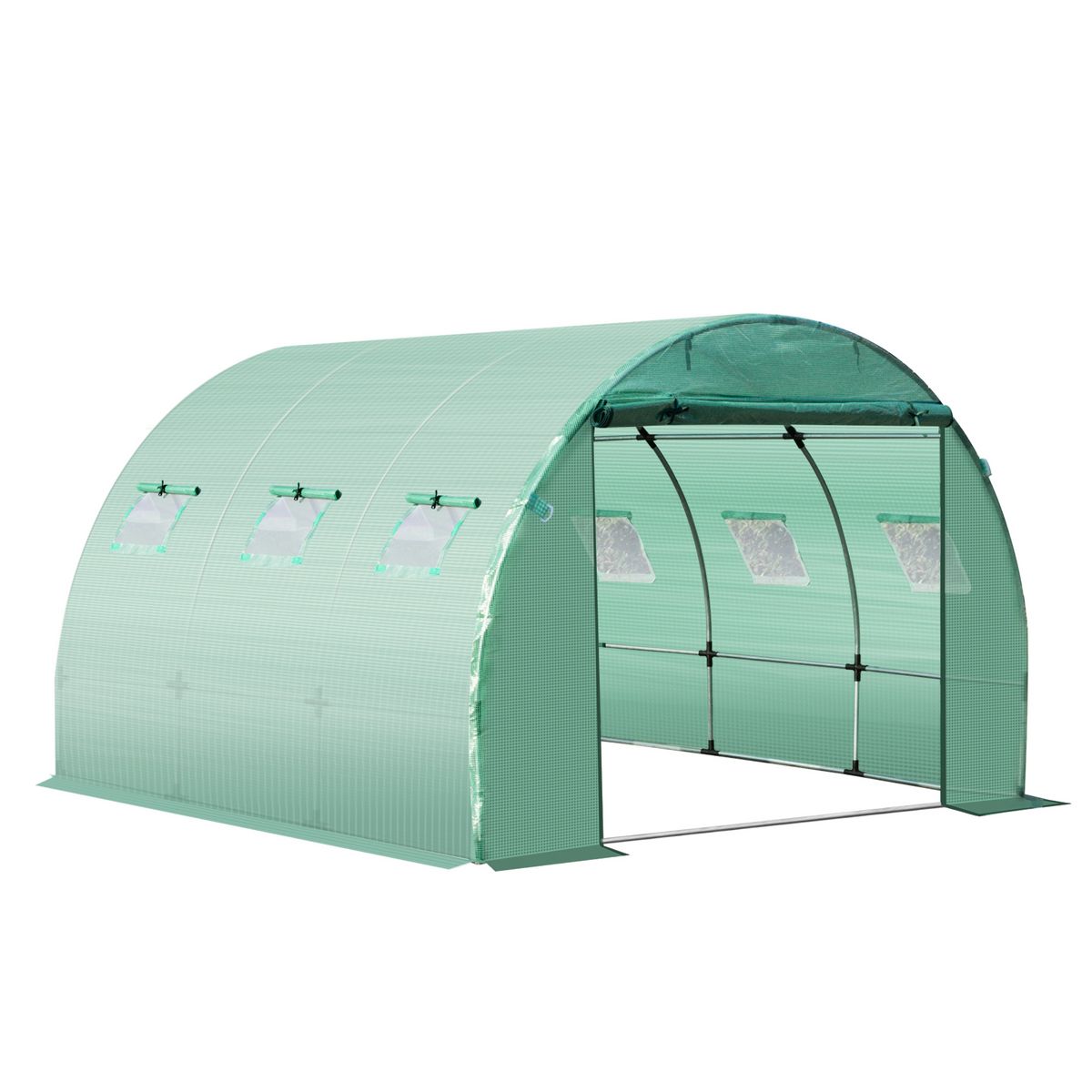 OUTSUNNY Bâche de rechange serre tunnel 9 m² bâche dim 3L x 3l x 2H m