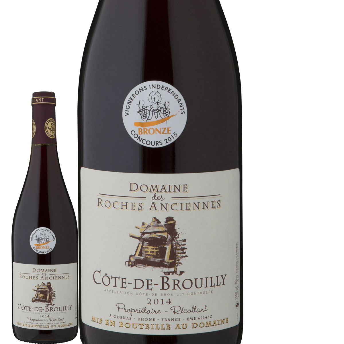 Domaine des Roches Anciennes Côte de Brouilly Rouge 2014 pas cher