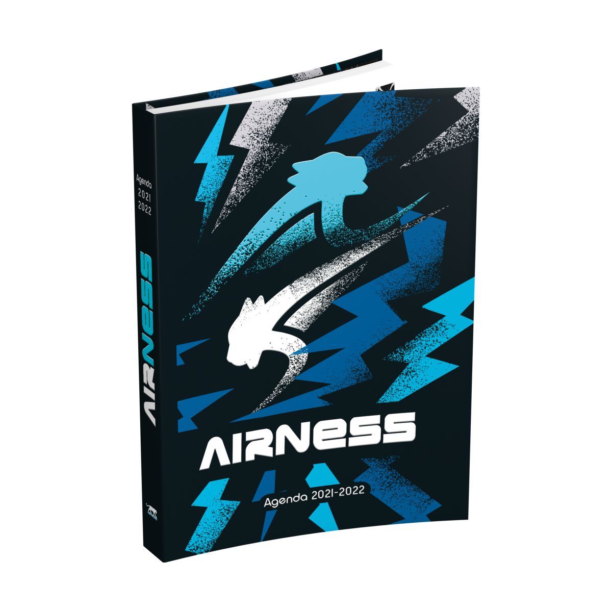 AIRNESS Agenda Scolaire Journalier Souple Grand Format Airness Bleu