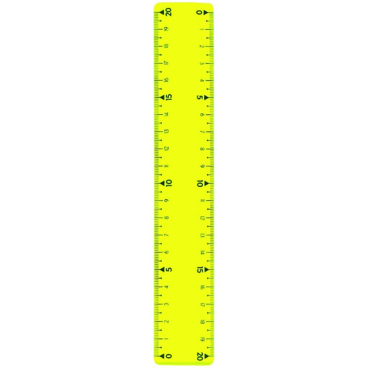 AUCHAN Règle flexible 20 cm jaune pas cher Auchan fr