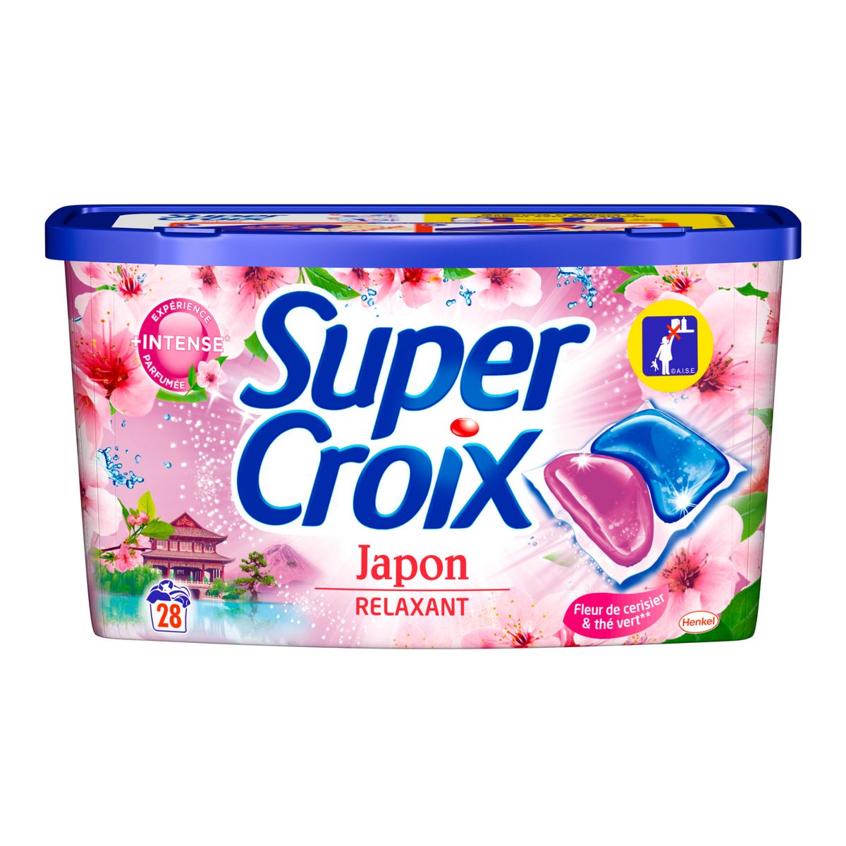 Super Croix Lessive Capsule Japon Fleur De Cerisier Th Vert