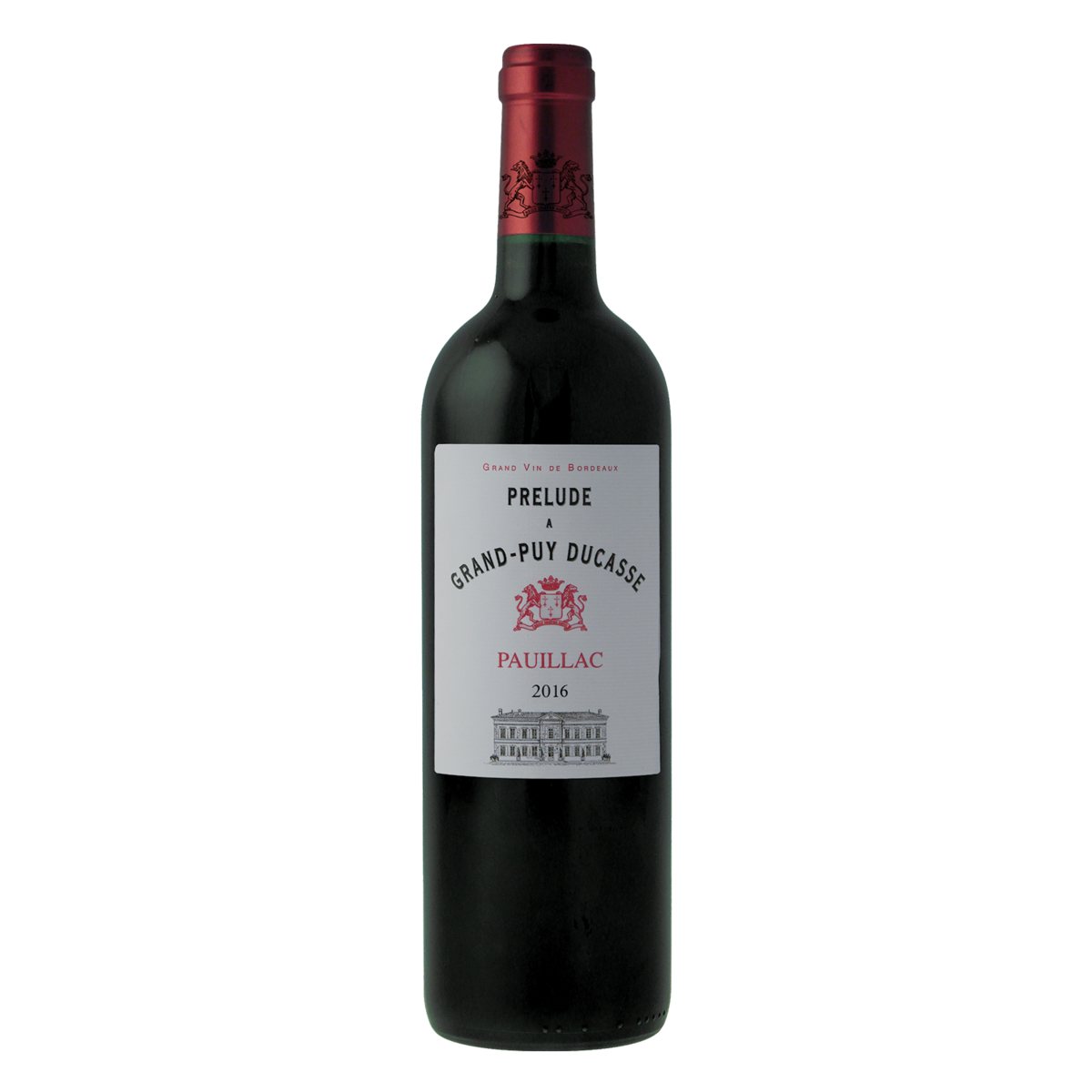 Vin rouge AOP Pauillac Prélude à Grand Puy Ducasse second vin du