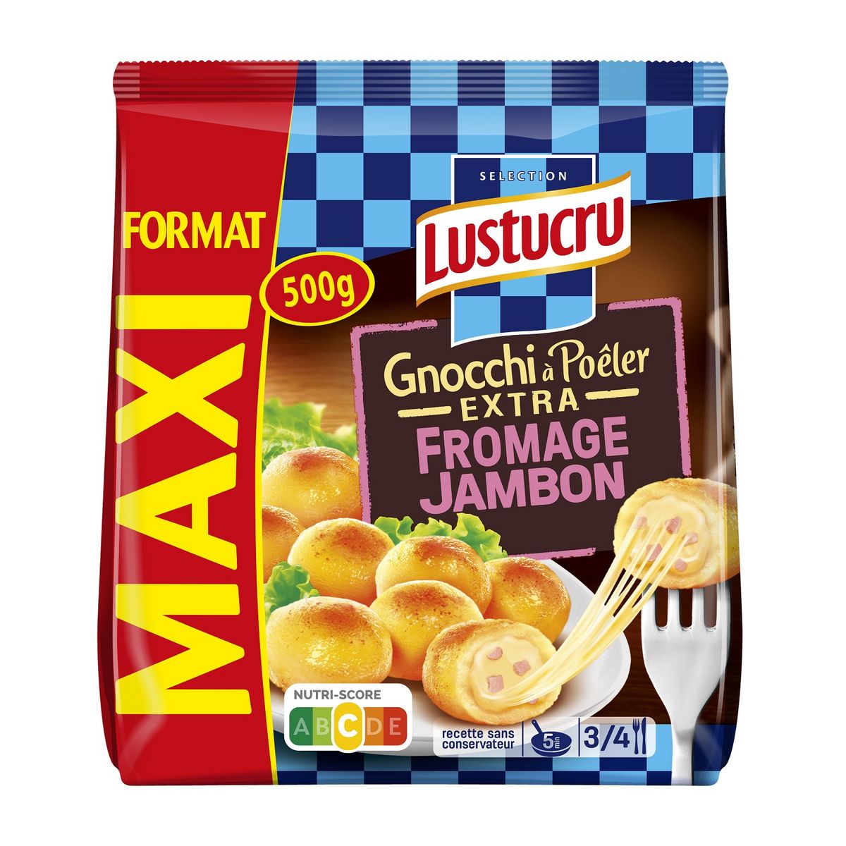 Lustucru Gnocchi Po Ler Extra Fromage Jambon Portions G Pas