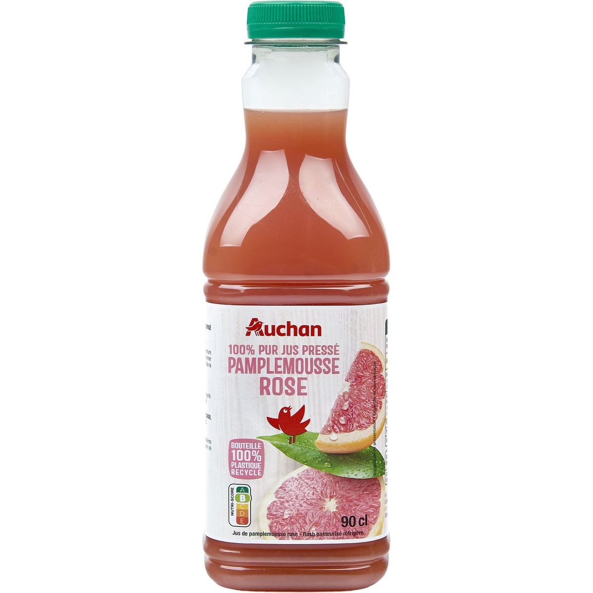 AUCHAN Pur jus de pamplemousse rose pressé 90cl pas cher Auchan fr