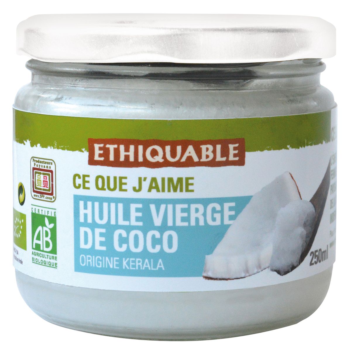 ETHIQUABLE Huile Vierge De Coco Bio 25cl Pas Cher Auchan Fr