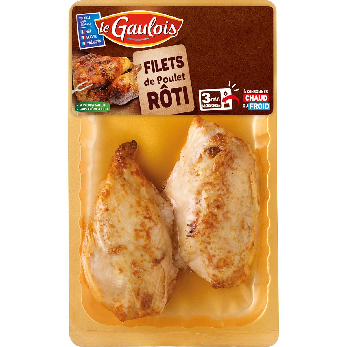 LE GAULOIS Gaulois filet poulet rôti x2 pas cher Auchan fr