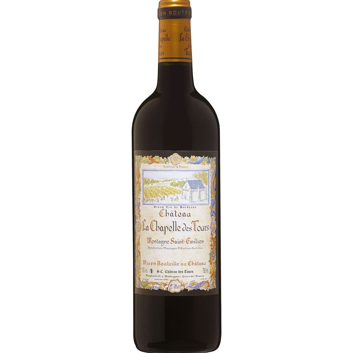 Aop Montagne Saint Emilion Ch Teau Chapelle Des Tours Rouge Cl Cl