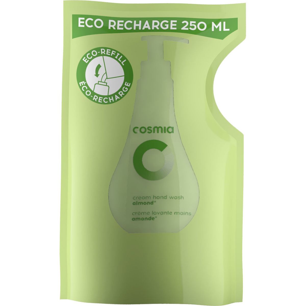 Cosmia Recharge Cr Me Lavante Pour Les Mains Amande Ml Pas Cher