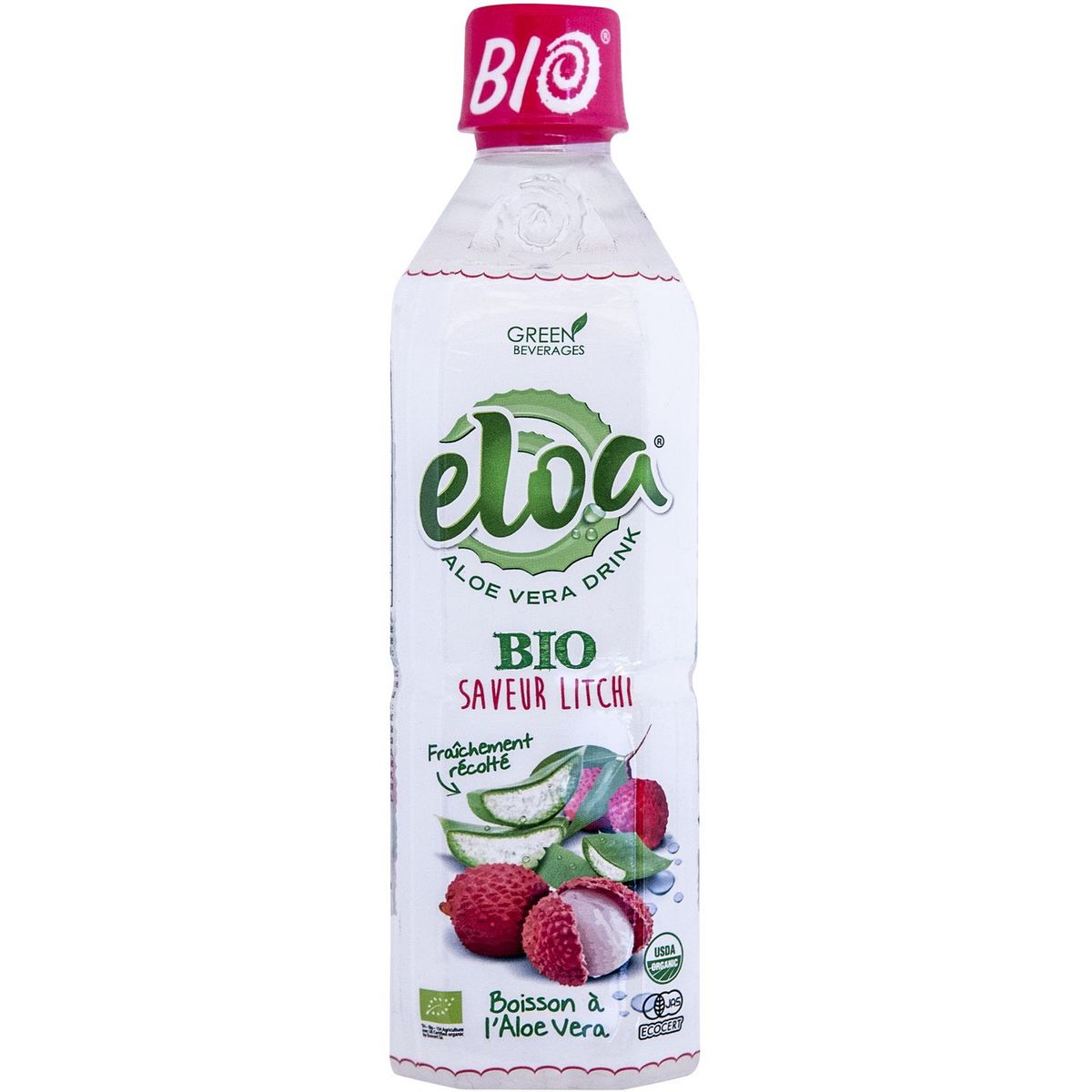 ALOE DRINK FOR LIFE Boisson à l aloé vera saveur litchi bio bouteille