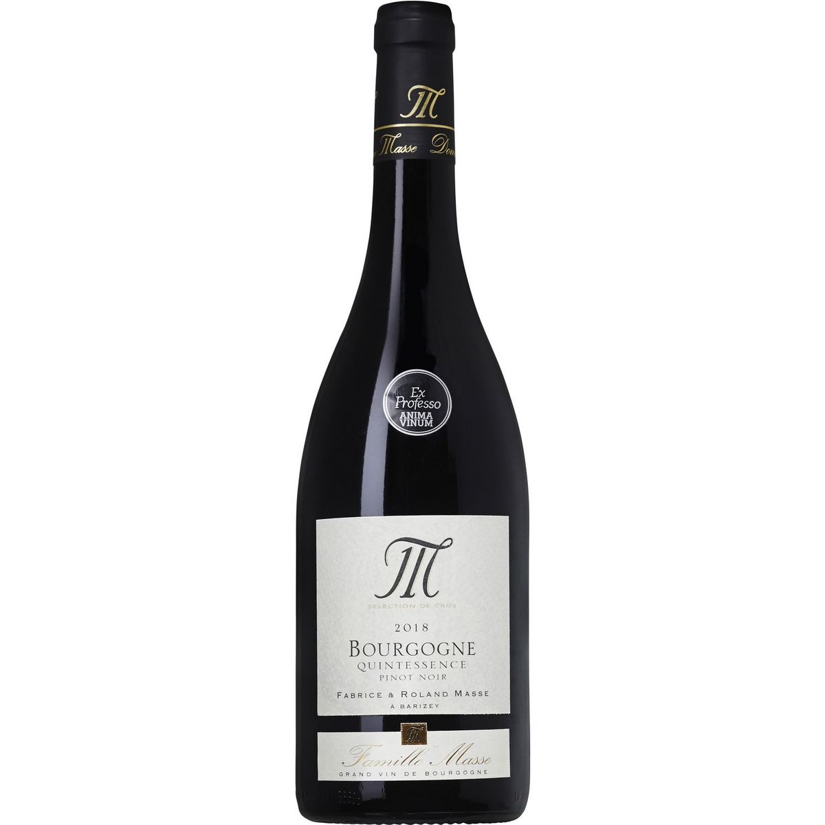 Bourgogne Pinot Noir Quintessence Famille Masse 2018 75cl Pas Cher