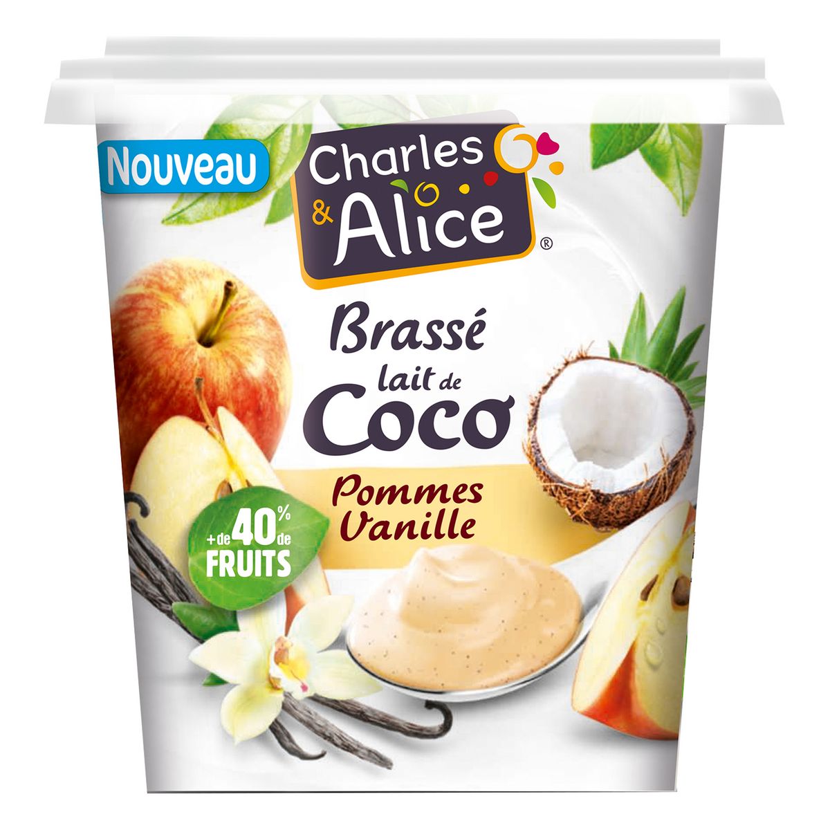 Charles Alice Dessert V G Tal Brass Au Lait De Coco Pommes Vanille