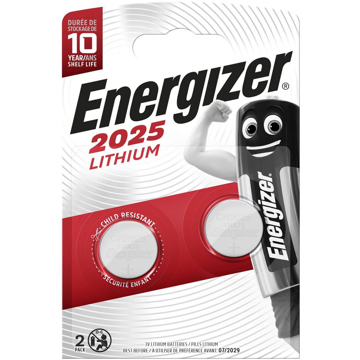 ENERGIZER Piles CR 2025 Lithium 3v Pas Cher Auchan Fr