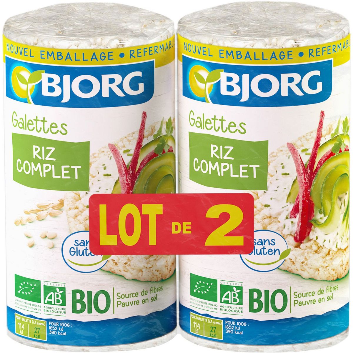 Bjorg Bjorg Galettes De Riz Complet Bio X G X G G Pas Cher