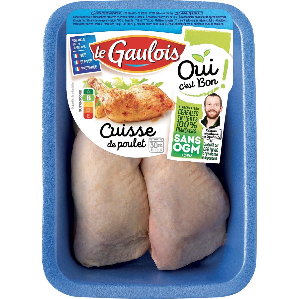 LE GAULOIS Cuisses de poulet blanc 1kg pas cher à prix Auchan