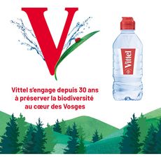 VITTEL Eau minérale naturelle plate bouchon sport bouteilles 8x33cl pas