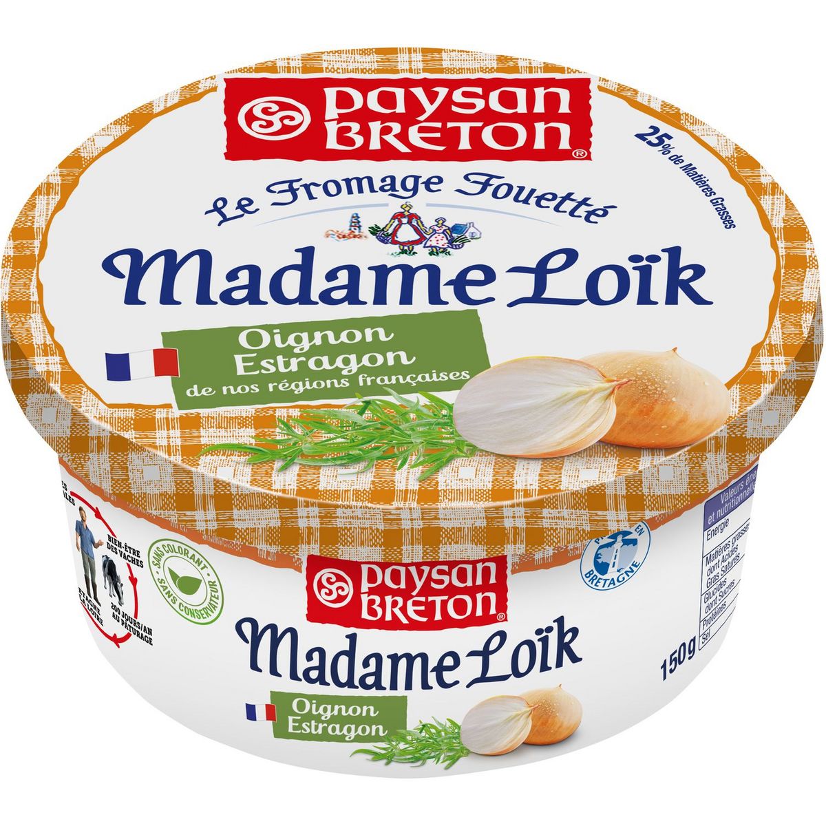 Paysan Breton Madame Lo K Fromage Fouett Tartiner Oignon Et Estragon