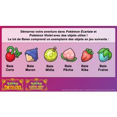 Pack Duo Pokémon Écarlate et Pokémon Violet avec Steelbook Nintendo Switch + Bonus Exclusif Auchan