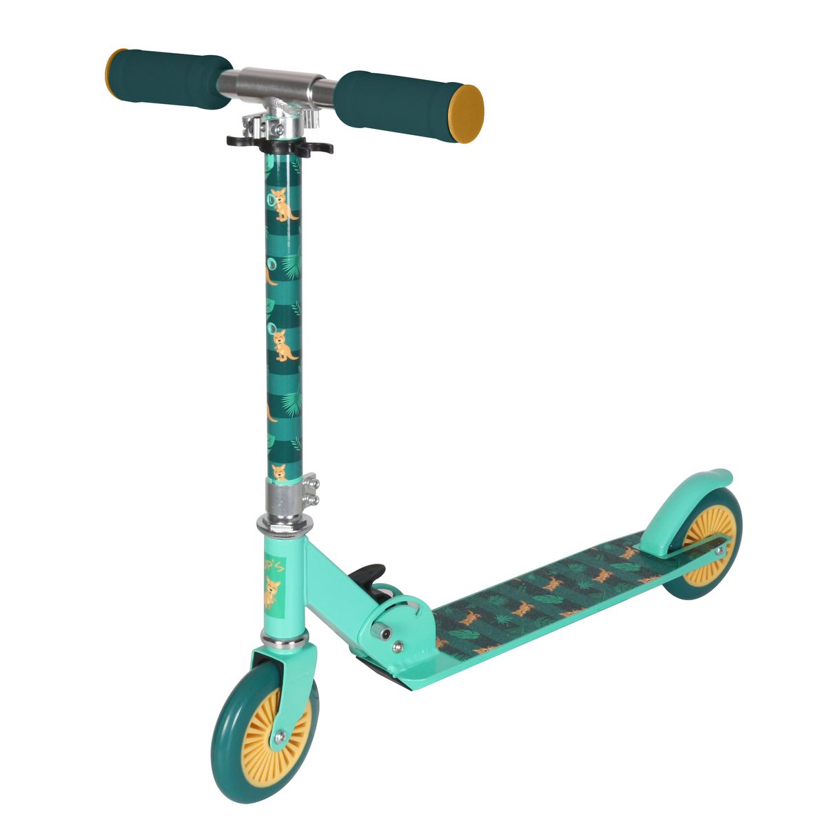 Trottinette pliable 125mm - Bleu pas cher 