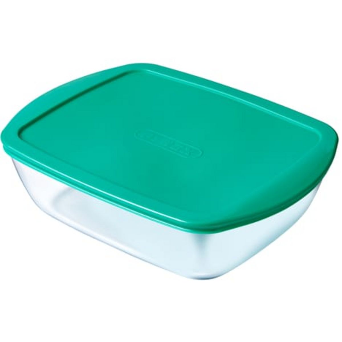 Plat rectangulaire en verre avec couvercle Cook & Heat 23x15cm