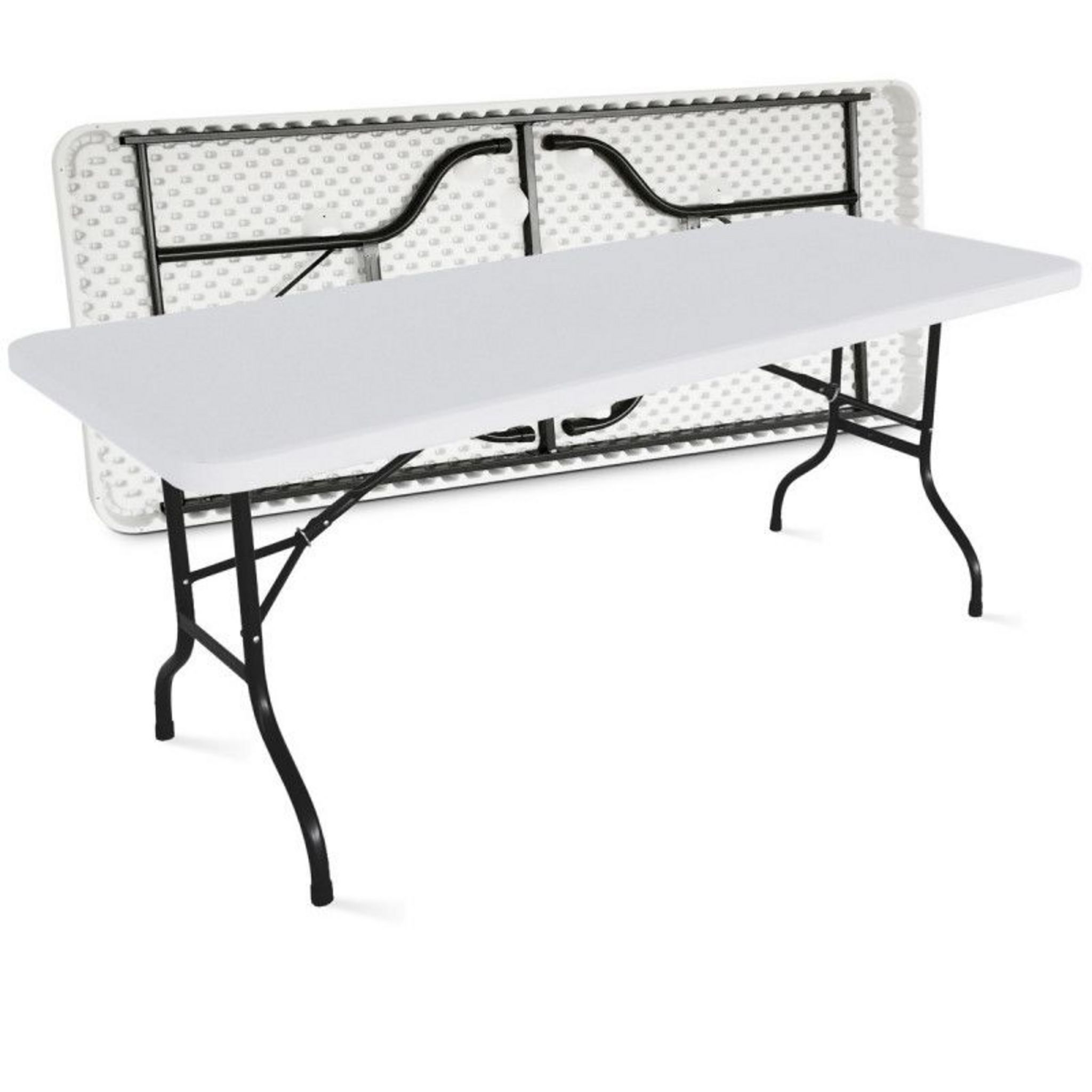 Table pliante 200cm 10 places Monobloc pas cher - Auchan.fr