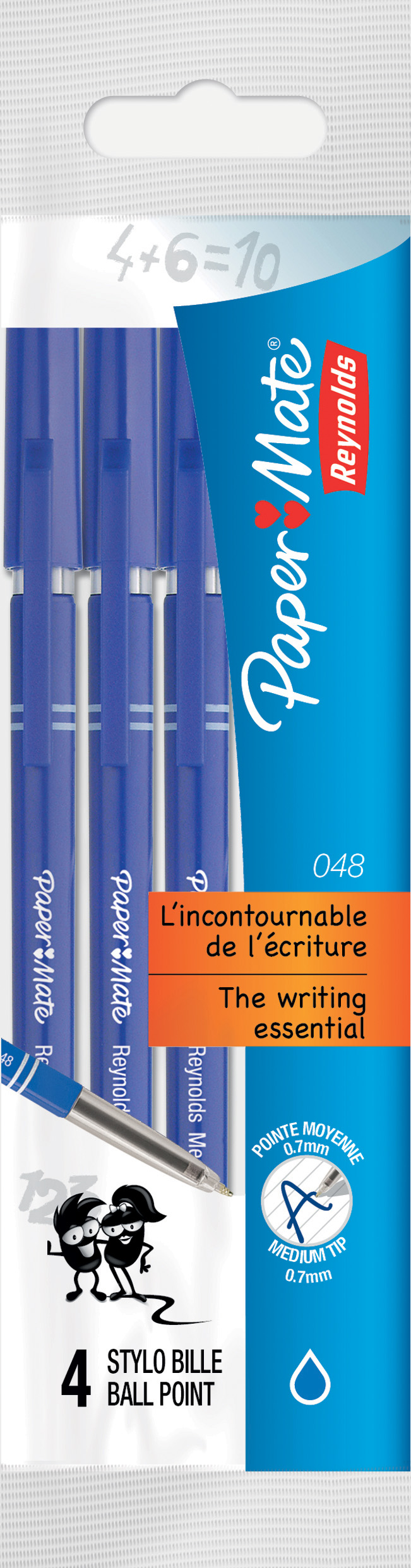 REYNOLDS Lot de 20 stylos bille 048 + 5 stylos bille InkJoy pointe moyenne  pas cher 