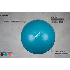 Avento Ballon de fitness/d'exercice Diametre 65 cm Noir