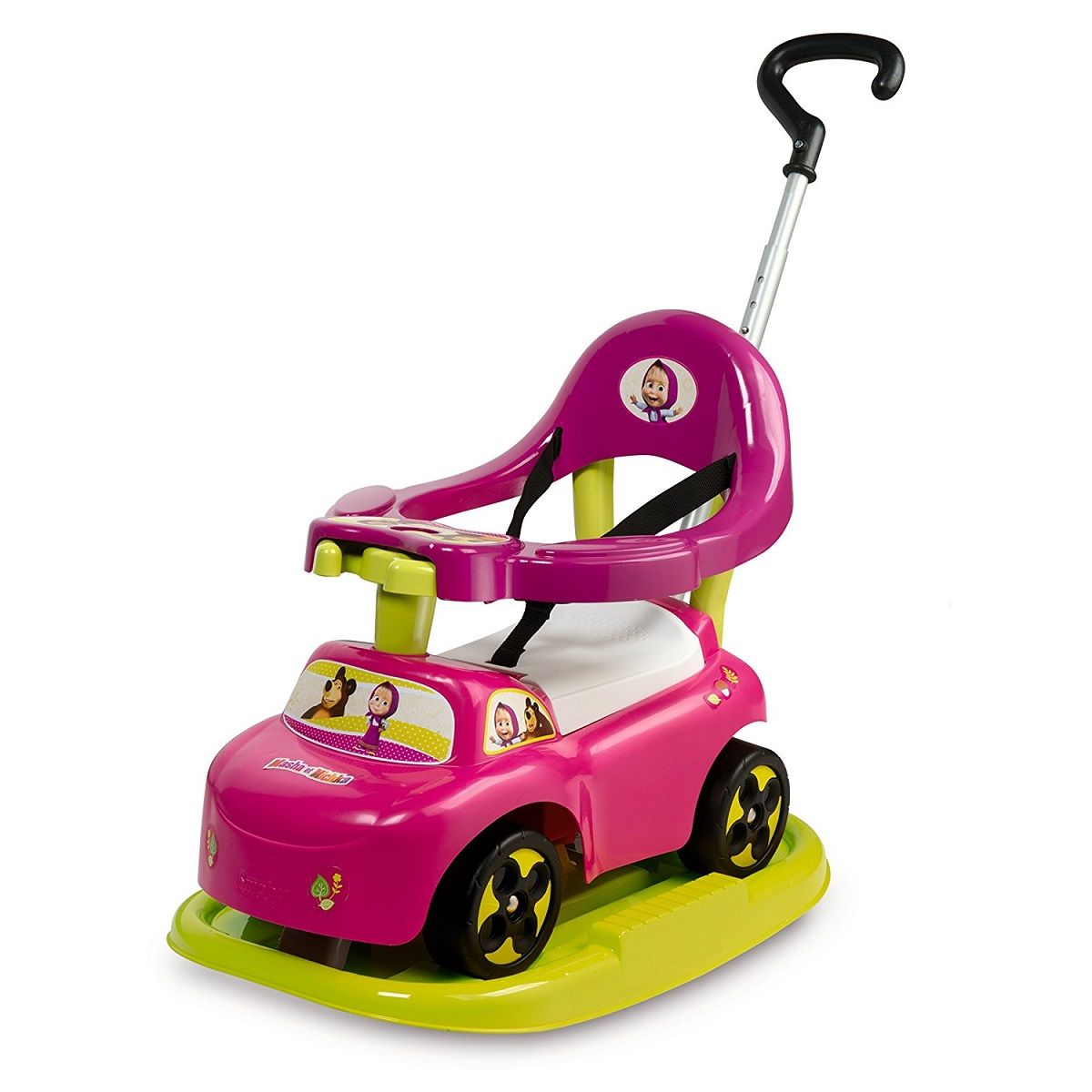 SMOBY Porteur auto bascule Masha Michka pas cher Auchan