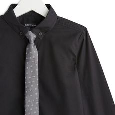 IN EXTENSO Chemise manches longues + cravate garçon (Noir )