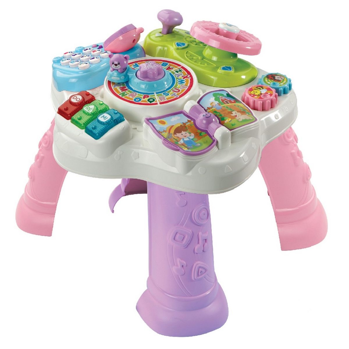 Vtech Ma Table D Activites Bilingue Rose Pas Cher A Prix Auchan