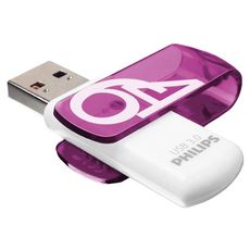 Philips Cle USB 3.0 Vivid 64 Go Blanc et violet