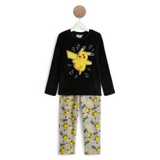 POKEMON Pyjama peluche pikachu garçon (Noir)