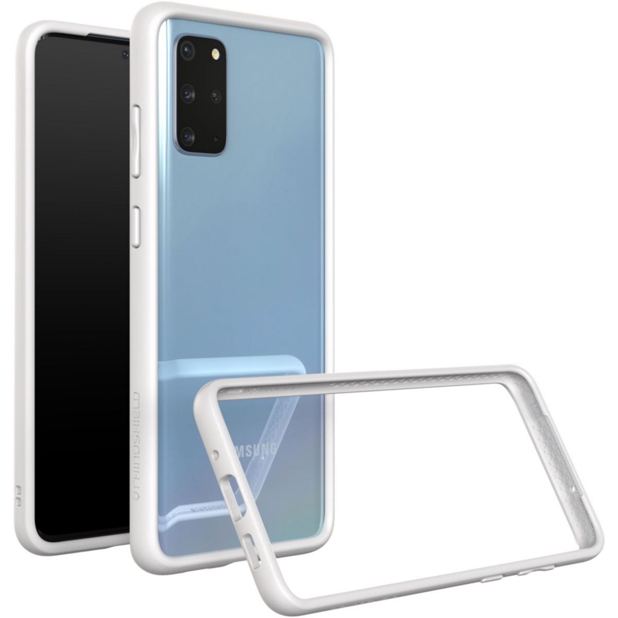 RHINOSHIELD Bumper Samsung S20+ CrashGuard blanc pas cher 