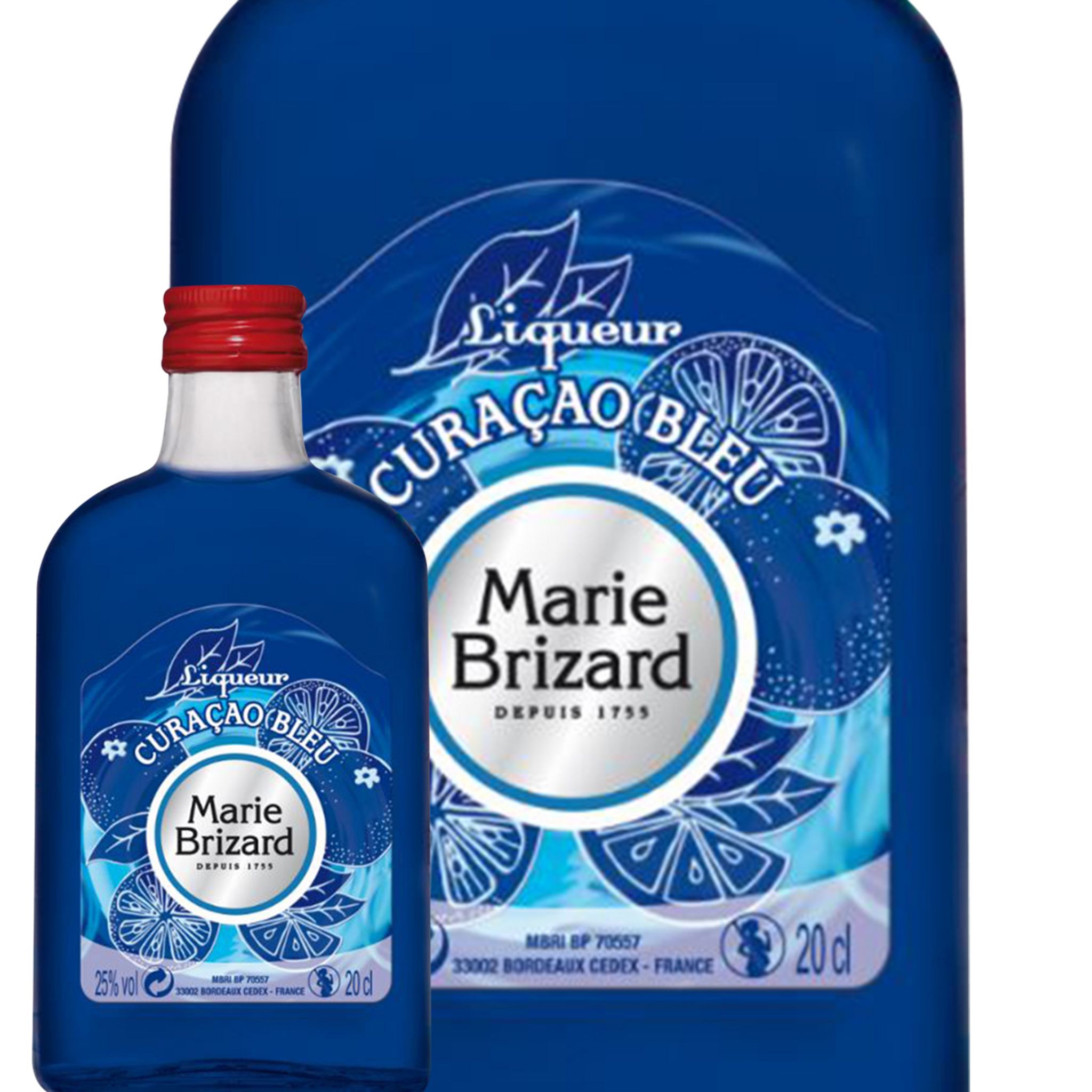 Marie Brizard Liqueur Curacao Bleu : : Epicerie