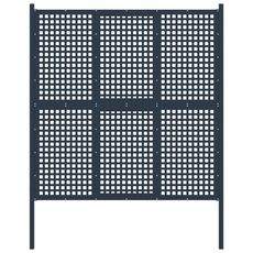 Portail de cloture Anthracite 177x225 cm Acier