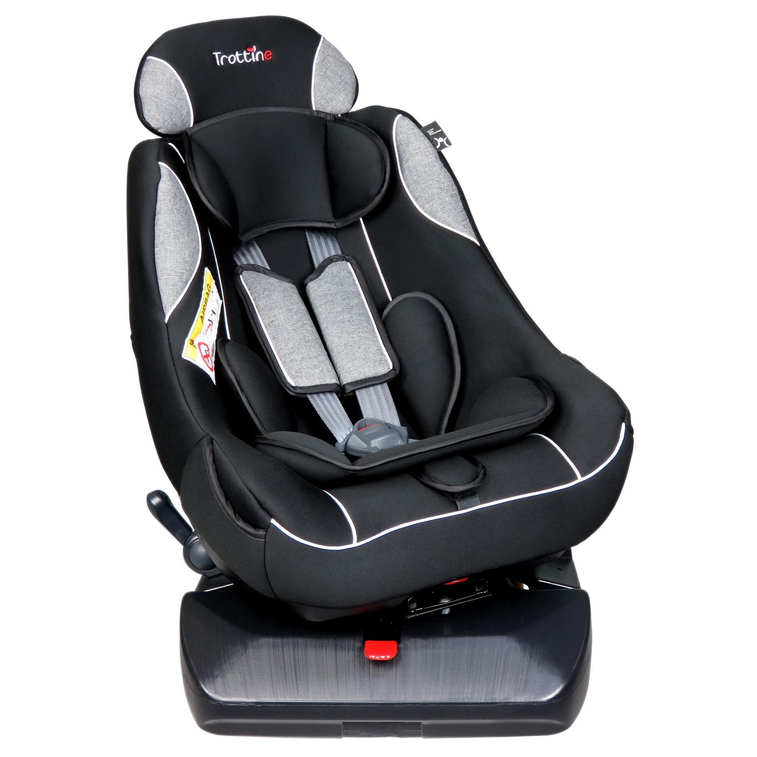 AUCHAN BABY Rehausseur auto bébé groupe 1/2/3 A30 gris pas cher 