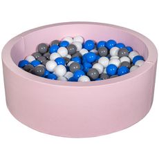  Piscine à balles Aire de jeu + 200 balles rose blanc,bleu,gris