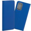 amahousse housse bleue folio pour samsung galaxy a52 5g texturée et rabat aimantée