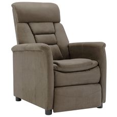 Fauteuil inclinable Taupe Similicuir daim
