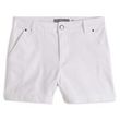 IN EXTENSO Short twill femme. Coloris disponibles : Blanc