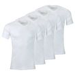 Athena Lot de 4 tee-shirt homme col V Eco Pack. Coloris disponibles : Blanc
