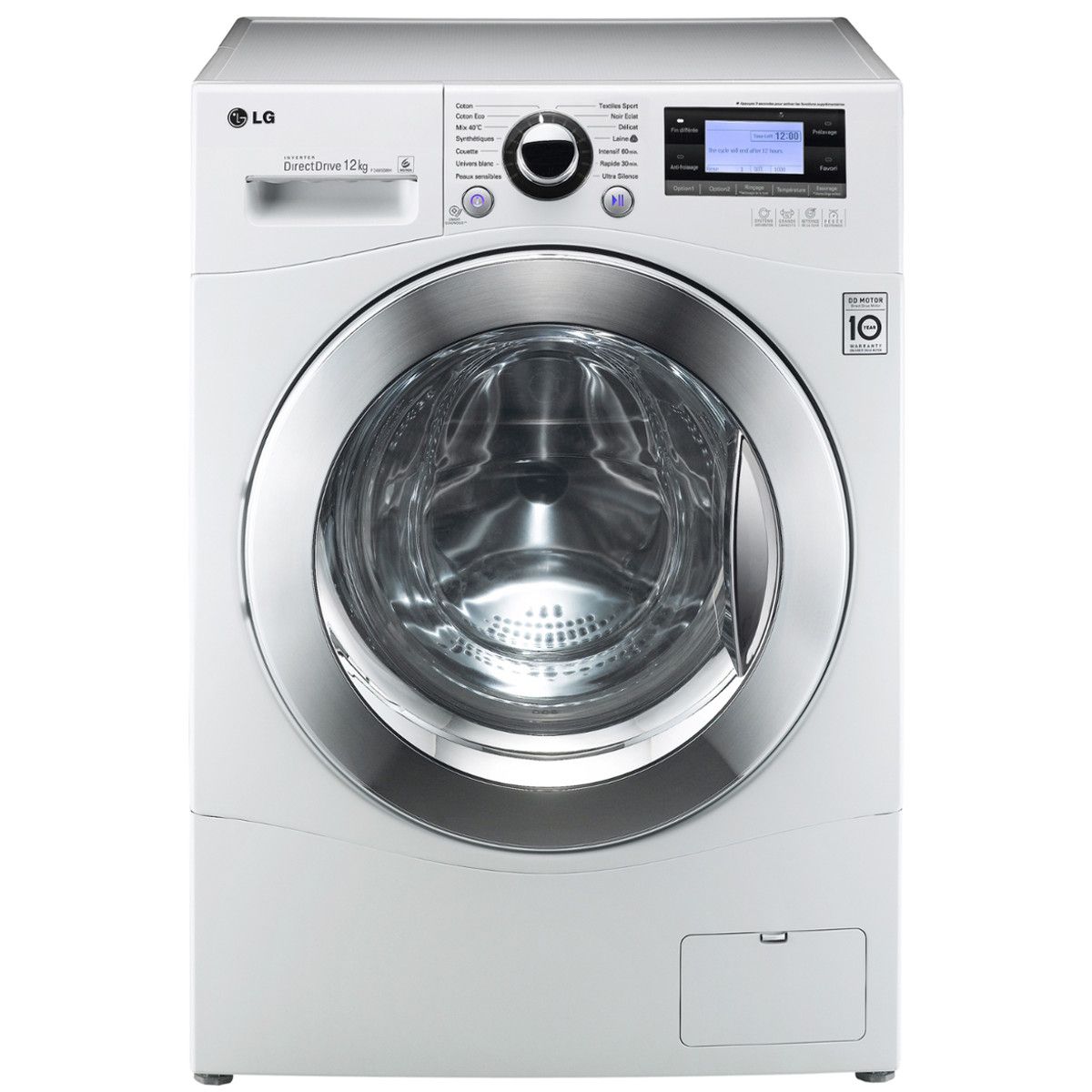 LG Lave-linge hublot F24962WH, 12 Kg, 1400 T/min pas cher 