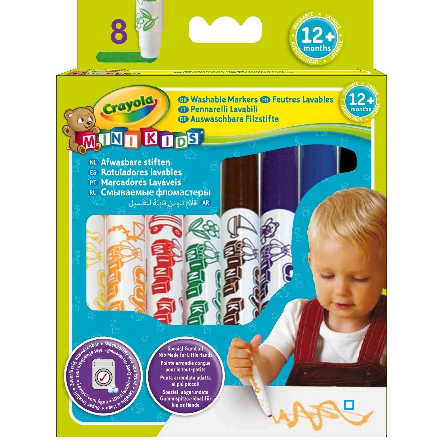 feutres x8 bébé super lavable - Hyperfetes