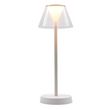 Lumisky Lampe de table sans fil LED BEVERLY WHITE Blanc Plastique H34CM