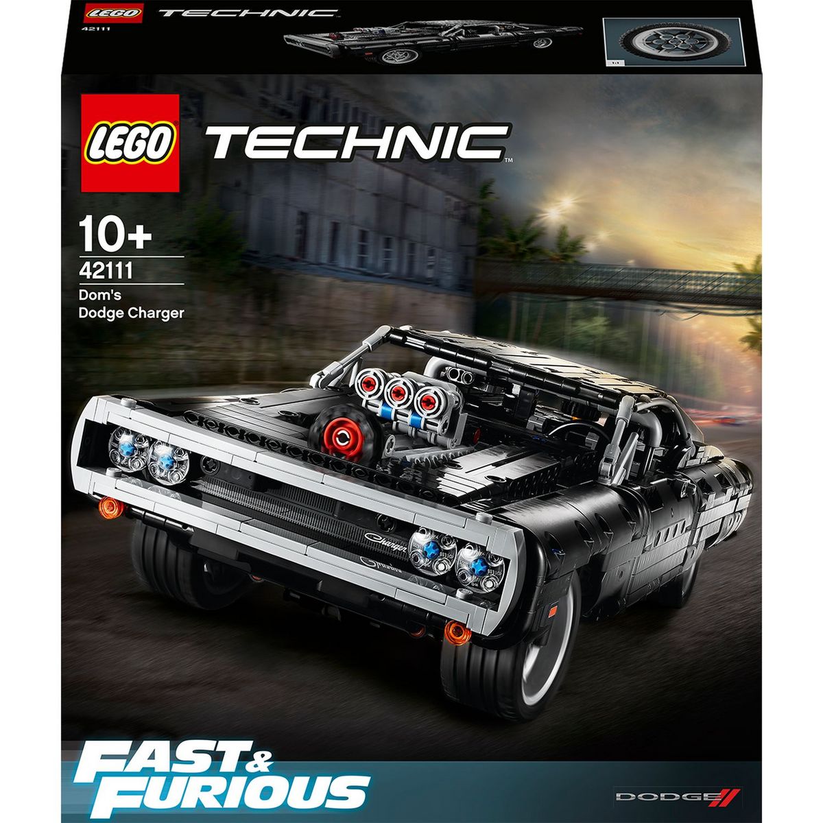 LEGO Technic 42111 La Dodge Charger de Dom, Maquette Voiture de