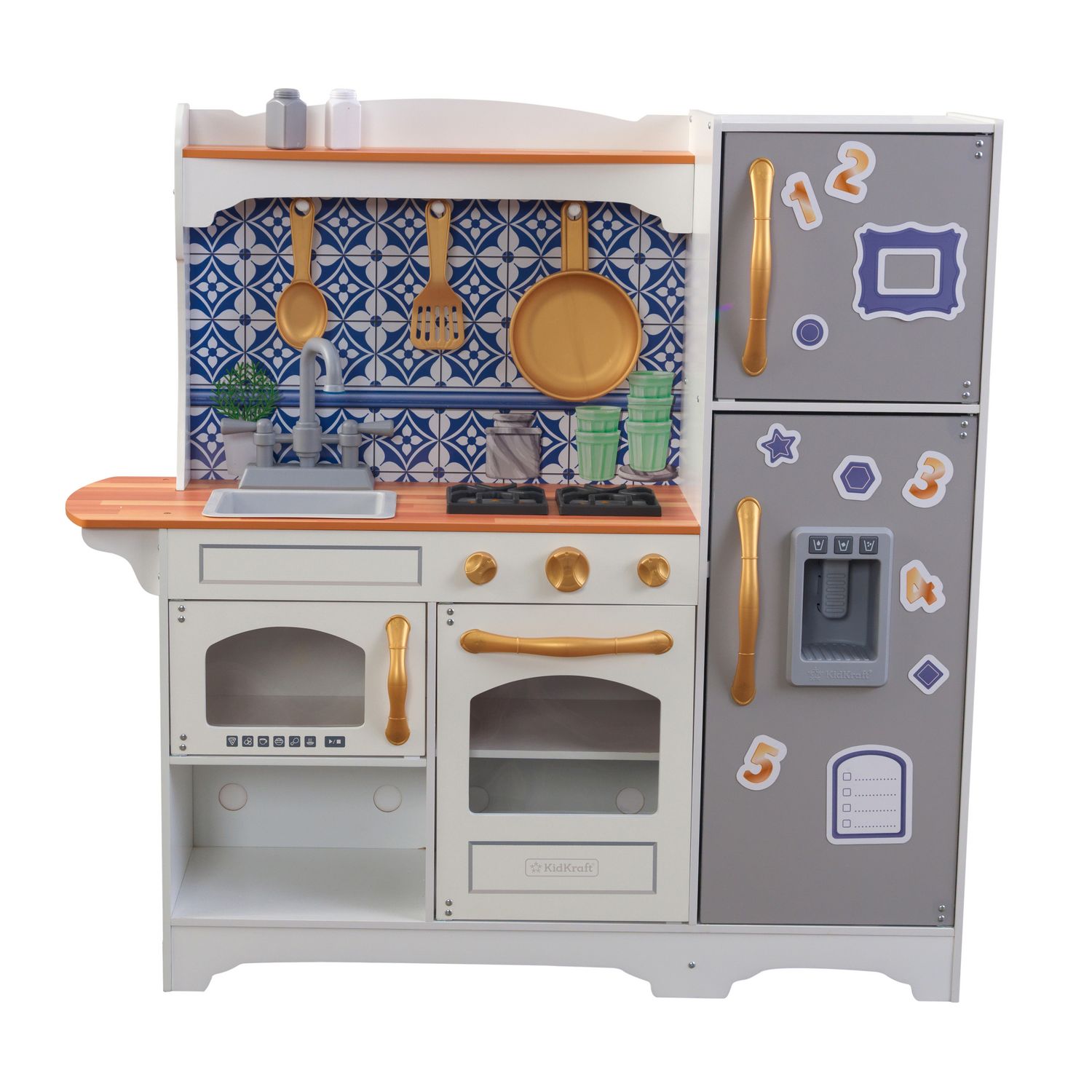 Kidkraft Cuisine enfant Uptown blanche en bois - Jouet d'imitation pas cher  