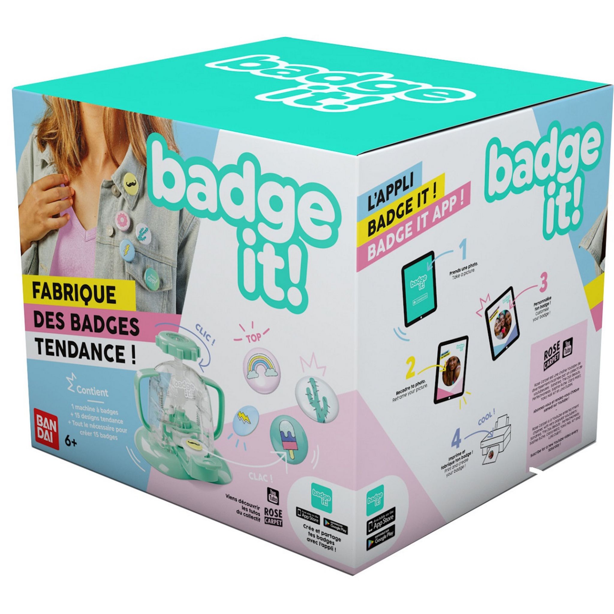 BANDAI Machine à fabriquer des badges Badge it pas cher 