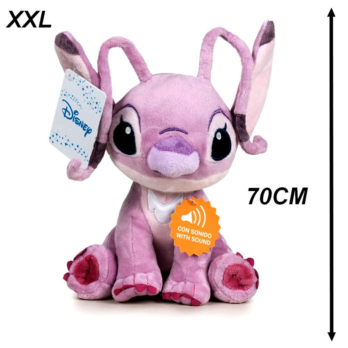 XXXL Stitch 100cm Peluche Gigante Con Suono Disney Lilo & Stitch