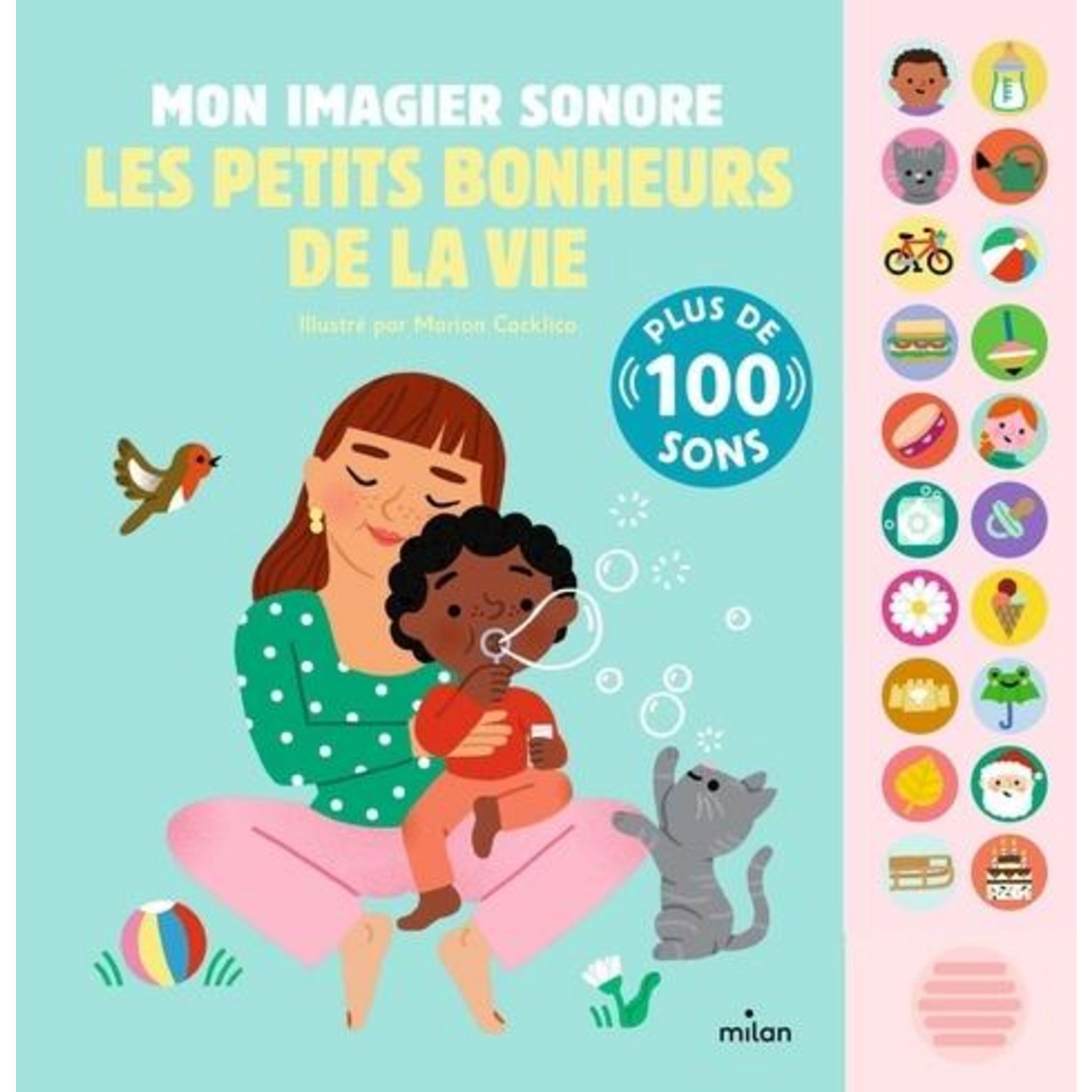 Mon imagier sonore Les animaux 123 soleil livre