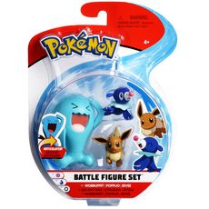 BANDAI Pack de 3 figurines Pokémon 